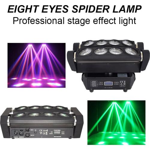 Stage 8X10W Mini LED Spider Light DMX512 LED Moving Head Light RGBW LED Beam light Club Dj Disco projector