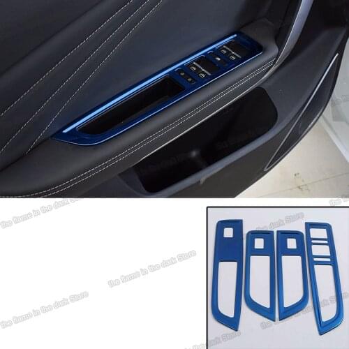 Lsrtw2017 Stainless Steel Car Door Window Lifter Control Panel Trims for Chery Jetour X70 2018 2019 Accessories Auto Styling