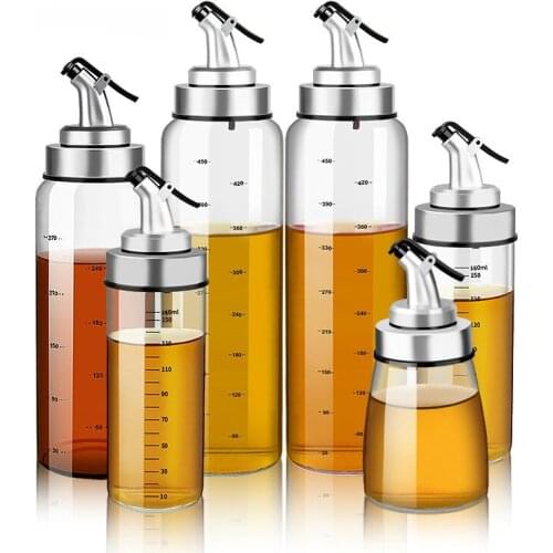 Heat-resistant oil bottle oil bottle glass seasoning box seasoning bottle seasoning jar kitchen supplies oil control