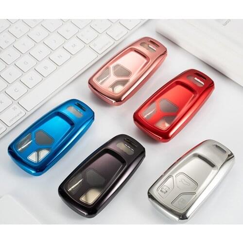TPU Car Remote Key Fully Cover Fob Car Key Protective Case Soft Shell For A4 S4 B9 A5 A6 Q5 Q7 S6 B6 C6 B8 TT 8S TTS RS New