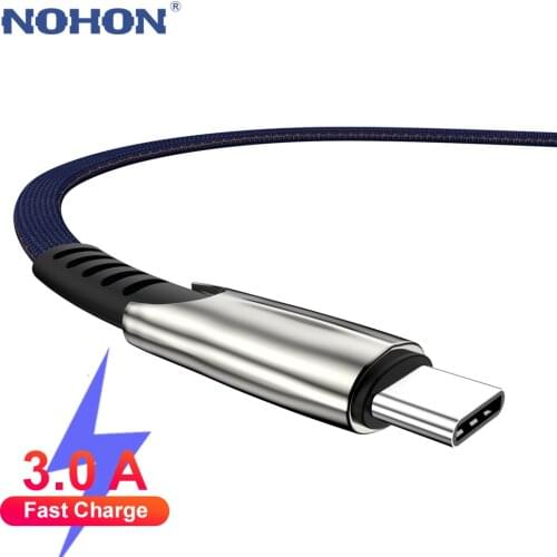 1m 2m 3m USB Type C Charger Cable For Samsung Galaxy S10 S20 S9 S8 Note 8 9 10 Origin USB-C 3A Fast Charging Data Long Wire Cord