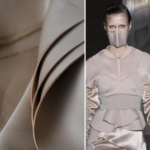 100cm*150cm high-end air layer fabric space cotton cloth Lycra soft smooth delicate skin black white blue red garment diy fabric