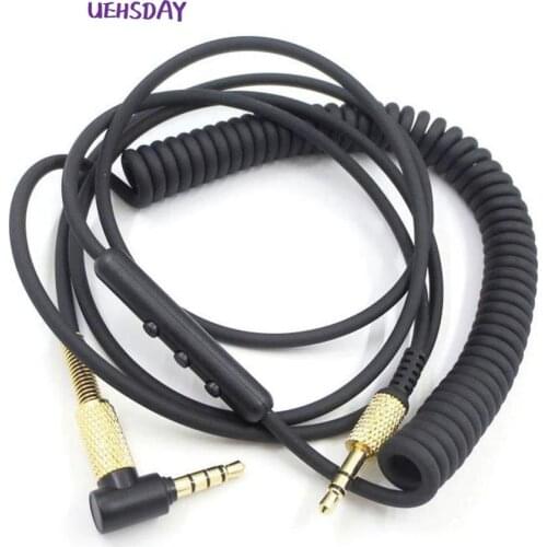 Replacement Audio Cable for Marshall Major II 2 Monitor bluetooth Headphone Cord with Remote Microphone Volume Control