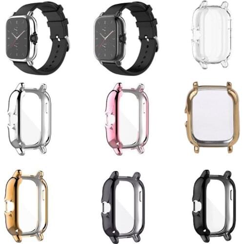Protection Case for amazfit- GTS 2 Smart Watch Plating TPU Soft Cover Full Scre