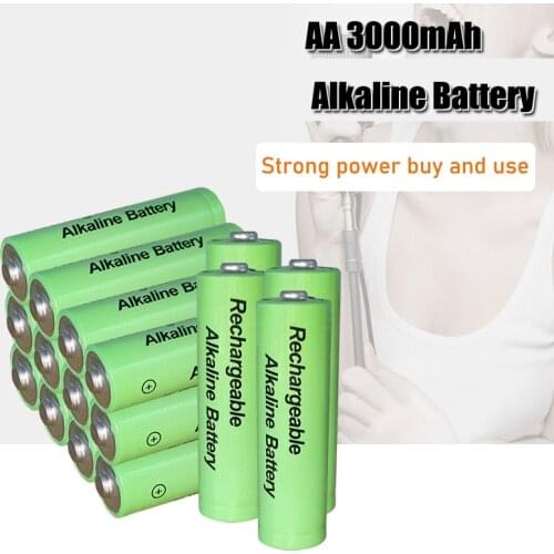 1.5v AA rechargeable battery 3000mah New Alkaline Rechargeable batery for led light toy mp3