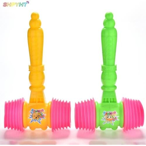 Lovely 1 Pcs Hammer Toy Children Educational Toy Baby Kids Music Sound Hammer Whistle Toy interesting