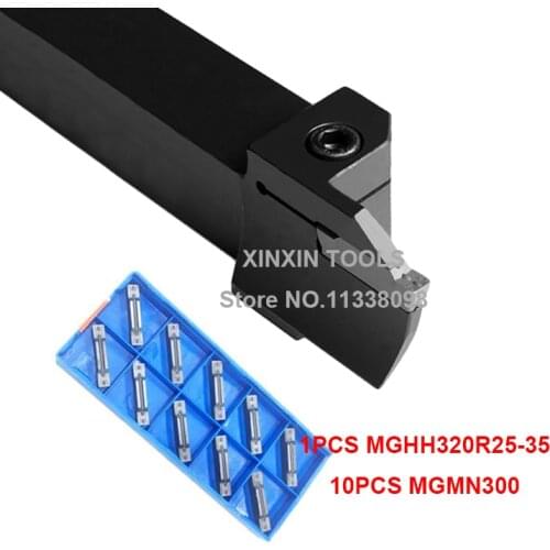 10PCS MGMN300 and 1PCS MGHH320R 25-35 Extermal Turning Tool suit for insert MGMN300 Factory Outlets, ,boring Bar,cnc,machine