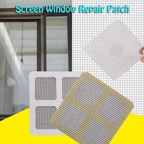 10 Pcs Fix Net Window Home Adhesive Antis Mosquito Fly Bug Insect Repair Screen Wall Patch Stickers Mesh Window Screen DropShip