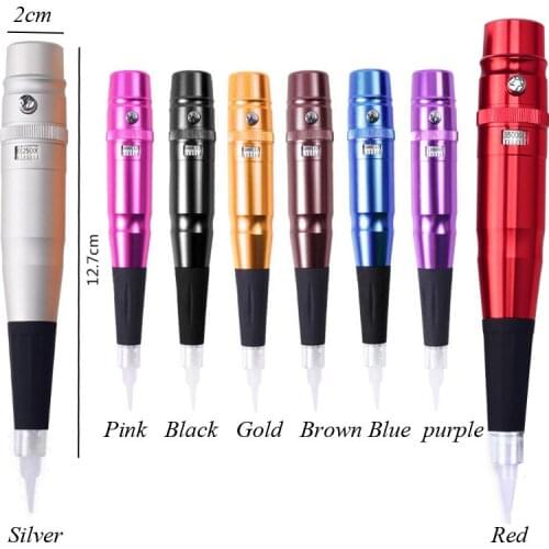 2 Sets Dermografo Micropigmentacao Universal Swiss Motor Pen Gun Permanent Makeup Tattoo Eyebrow Lip Rotary Pen Machine