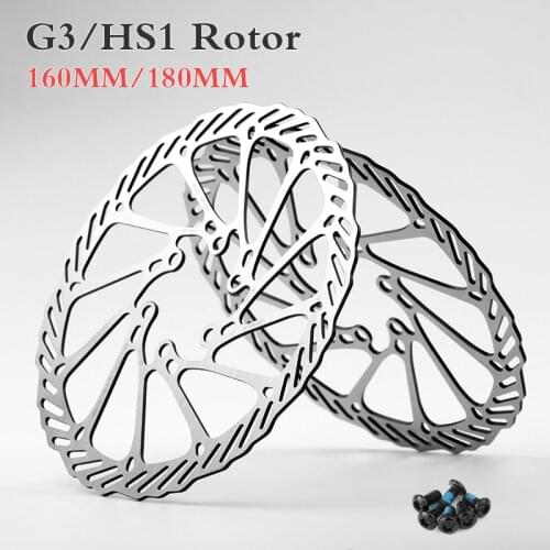 2 pièces de rotor de vélo AVID G3 vtt 180mm 160mm frein à disque vtt route rotor HS1 avec frein à disque hydraulique à vis Disc