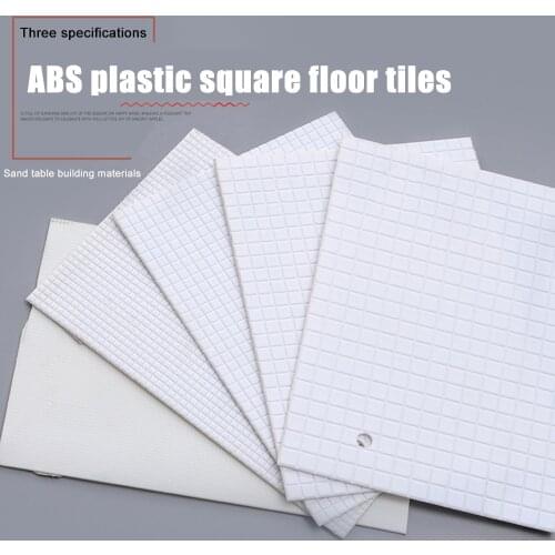 200x300MM Model Road Board 2/3/4CM Square Floor Tiles ABS Material Manual Simulation Architectural Landscape Model Accessories