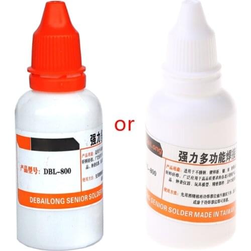 35ml Powerful Rosin Soldering Agent No-clean Flux Stainless Steel White Plate Iron 18650 Battery Welding Water Liquid Flux