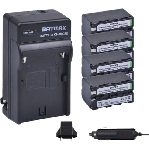 4pc NP-F750 NP-F770 NP F770 np f750 Battery+Car Charger+EU Plug for Sony NP F970 F960 ccd-tr917 ccd-tr940 ccd-trv101 ccd-trv215