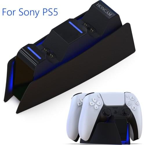 Host Gamepad Desktop Power Station Dock Wireless Controller Dual Charger Charging Cradle Accessories for Sony PlayStation5 PS5