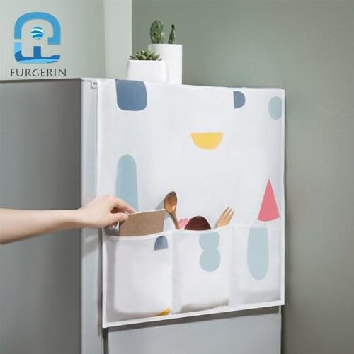 FURGERIN Refrigerator Cover for Washing Machine cover waterproof refrigerator organizer Storage Dust Proof Bag Household Items