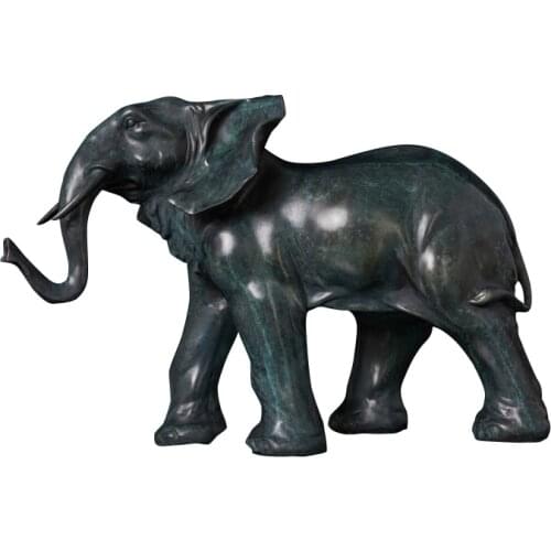 DW-095B hot selling modern design small size animal elephant Ornament Bronze african Elephant Statue Sculpture For Office Decora