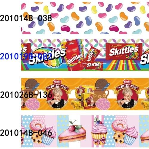 22mm 25mm 38mm 75mm candy food valentine ribbon