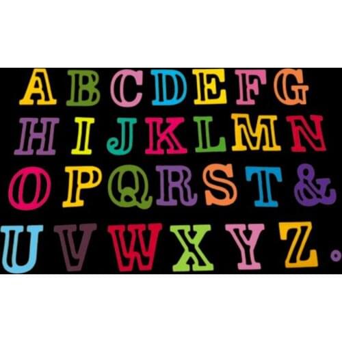 SCD946 Alphabet Metal Cutting Dies For Scrapbooking Stencils DIY Album Cards Decoration Embossing Folder Die Cuts Template New