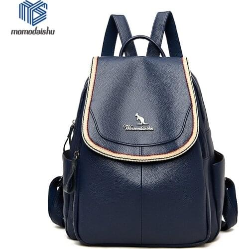Fashion Women Backpack 2021 Leather Backpacks Designer Shoulder Bags For Womens Back Pack School Bags For Teenage Girls Mochila