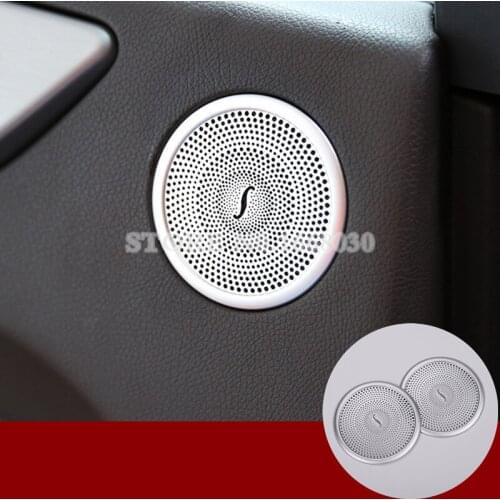 Interior Rear Door Speaker Cover Trim 2pcs For Benz ML W166 2012-2015 GL X166 2013-2015 Car accesories interior Car decoration