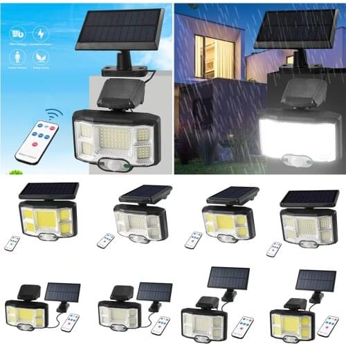 96/168LED Outdoor Wall Lamp Waterproof Solar Garden Light Security Lighting Wall Lamp Motion PIR Sensor Solar Light