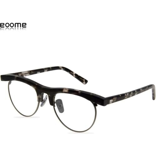 Eoome new Original Design New Hand Customized Fashion Special Textured Acetate Frames Unisex Model With box