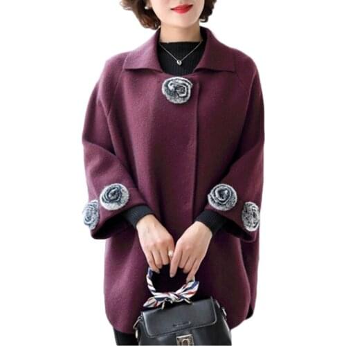 Spring New Cashmere Coat Plus size Women Upscale Long sleeve Cardigan Coats Womens Small shawl Short Sweater Jacket 4XL F200