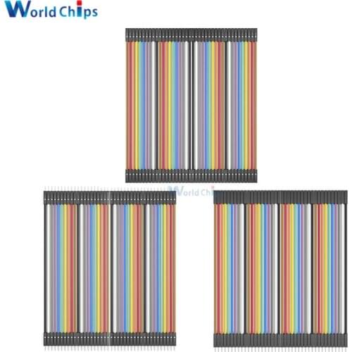 120pcs Jumper Wire Dupont Cable Male to Male + Male to Female + Female to Female Dupont line 20cm Jumper for Arduino