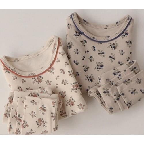 Toddler Baby Girl Boys Pajamas Set T-shirt+Pants+Hat Korean Style Spring Autumn Home Suit Newborn Baby Girl Boys Clothes Suit