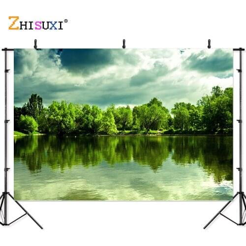 Natural Scenery Photography Background Forest Wheat Field Landscape Travel Photo Backdrops Studio Props 21512 ZRFJ-01