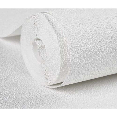 Nordic Plain White Diatom Mud Clothing Store Wallpaper Solid Color Simple 3D Living Room Bedroom Non-Woven Wallpaper