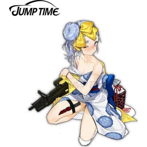 Jump Time 13 x 10.3cm Girls Frontline ADS Water Coloured Youth Alt Waifu Decal And Car Stickers Car Assessoires Windshield Decor