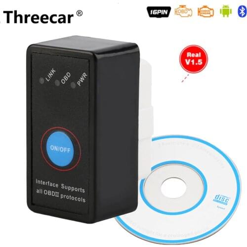 Universal OBD2 ELM327 V 1.5 Scanner Auto OBDII Scan Tool OBD 2 ODB II ELM 327 V1.5 Bluetooth ODB2 Diagnostic Tool Auto scanner