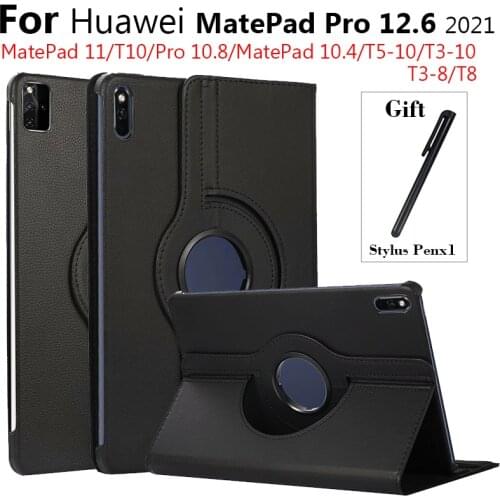 360 Rotating Case for Huawei MatePad Pro 12.6 inch Stand Case for Huawei MatePad 11 Pro 10.8 10.4 T8 T10 T10S 2020 Tablet Funda