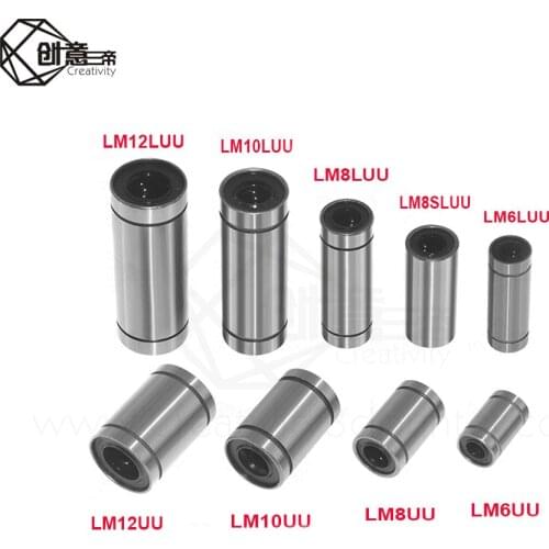 Hardy bearing seal Linear Ball Bearings (LM6LUU/LM8LUU/LM10LUU/LM6UU/LM8UU) Bush Bushing Aluminum 3d Printer part Linear Bearing