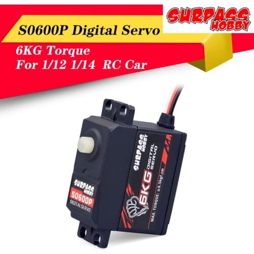 High Quality SURPASS Hobby S0600P Plastic Gear 6KG Digital Servo for RC Airplane Robot 1/12 1/14 RC Car Boat Duct Plane