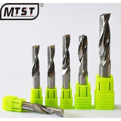 1pc 8 10 12 mm Single blade tungsten steel milling cutter for high gloss aluminum alloy profile CNC engraving machine drilling