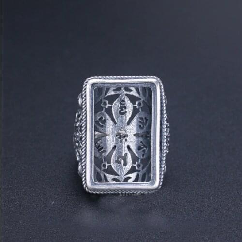 16*25mm 925 STERLING SILVER Semi Mount Bases Blanks base blank Pad VINTAGE rings ring Setting set jewelry gift diy A2557