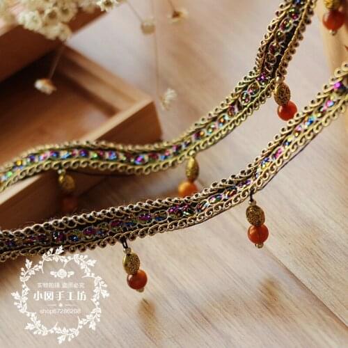 2yards/lot 3cm wide gold Embroidered Tulle Lace trim mesh lace trim ~gold~high quality