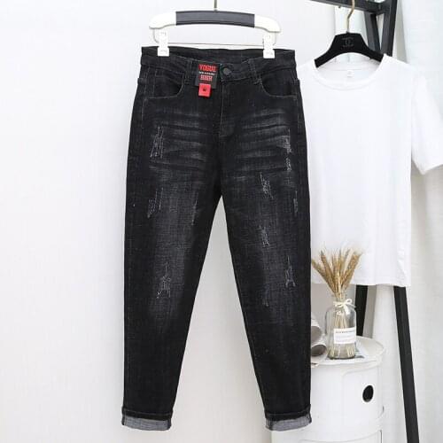 2021 High Waist Jeans Women Plus Size Harem Pants Casual Vintage Boyfriend Jeans For Women Loose Streetwear Mom Jeans Mujer 5XL
