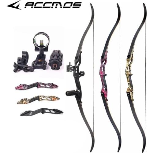 56inch 30-50 lbs F179 Recurve Bow RH American Hunting Bow Traditional Long Bow Hunting For Outdoor Shooting Practice