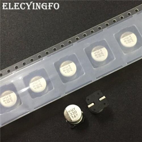 10pcs 330uF 16V330UF NIPPON NCC MVY Series 8x10mm Low Impedance 16V330uF SMD Aluminum Electrolytic Capacitor