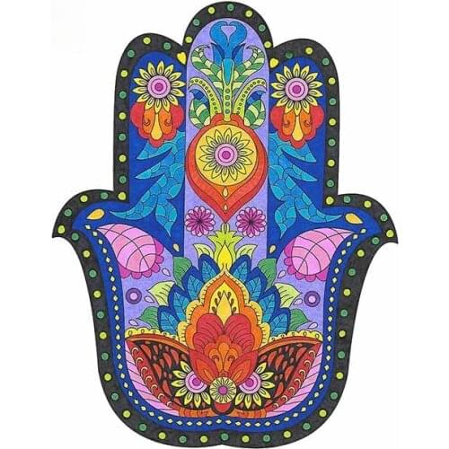 Car Stickers Decor Motorcycle Decals Hamsa Hand Graffiti Decorative Accessories Creative Sunscreen Waterproof PVC,13cm*10cm