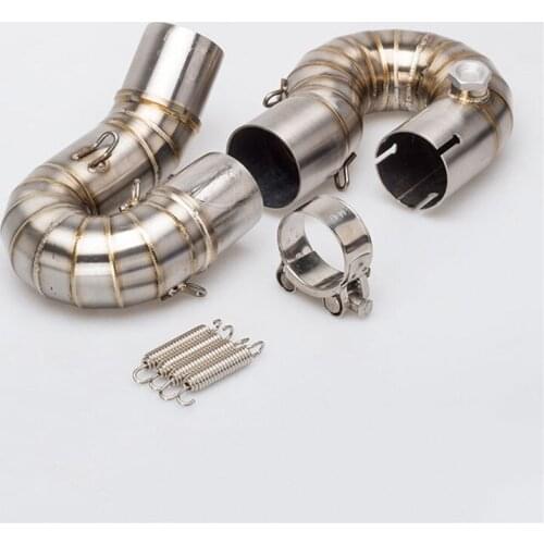 Motorcycle Modified Exhaust Pipe CBR1000RR Middle Link Pipe 2008-2017 Stainless Steel Exhaust Middle Section Titanium Alloy