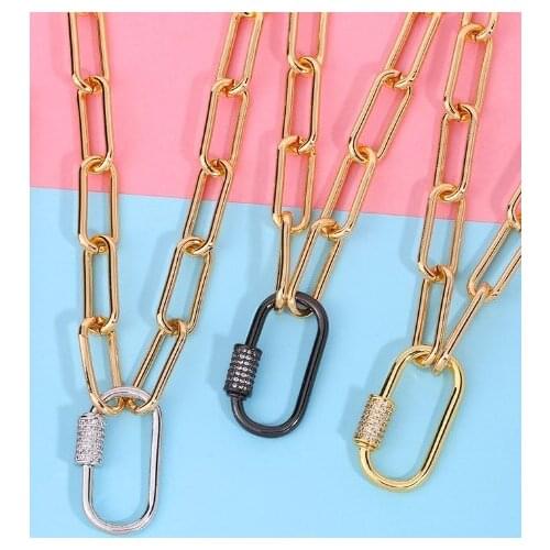 Key multicolor micro pave cz zircon cubic zirconia necklace copper Clavicle gold plated Snake Chain Choker Pendant rfs23