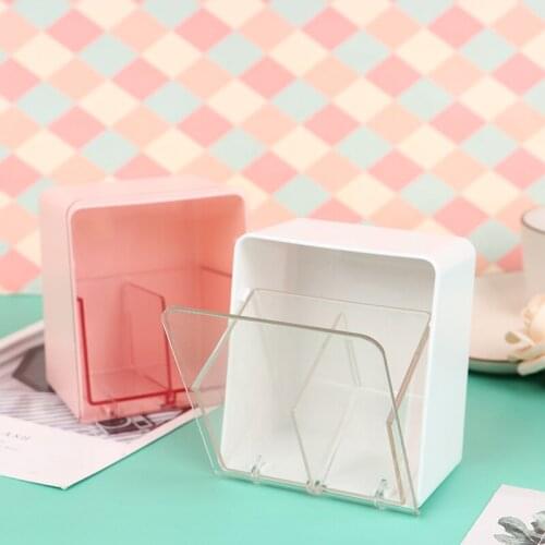 Cotton Swab Cotton Pads Dispenser Storage Organizer Box Double-layer Dustproof
