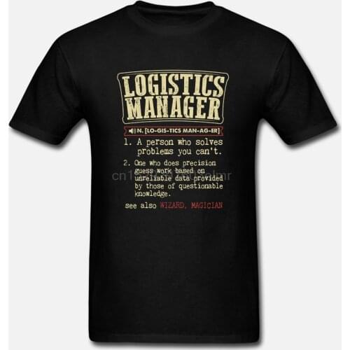 Logistics Manager Badass Dictionary Term T-Shirts Anti-Wrinkle Original Design T Shirt For Men Euro Size Tee Tops 2019 Family