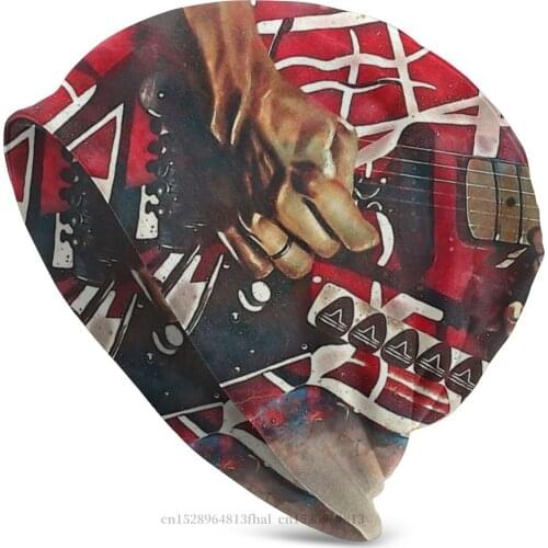 Bonnet Hats Heavy Metal 1960s Punk Rock Music Men Womens Knit Hat Electric Guitar Winter Warm Cap Design Skullies Beanies Caps