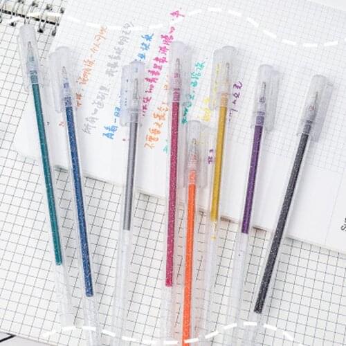 Curry Color Gel Pen Student Stationery Cute Pens New Black Ink Kawaii Pen Novelty Cute Writing Gel Pens Learning Office Supplies