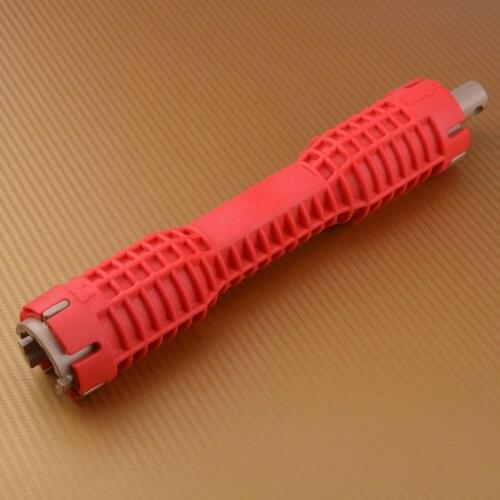 LETAOSK Multifuctional Handle Water Pipe Anti-Slip Socket Wrench Double-head Faucet and Sink Installer Extra-long Tool